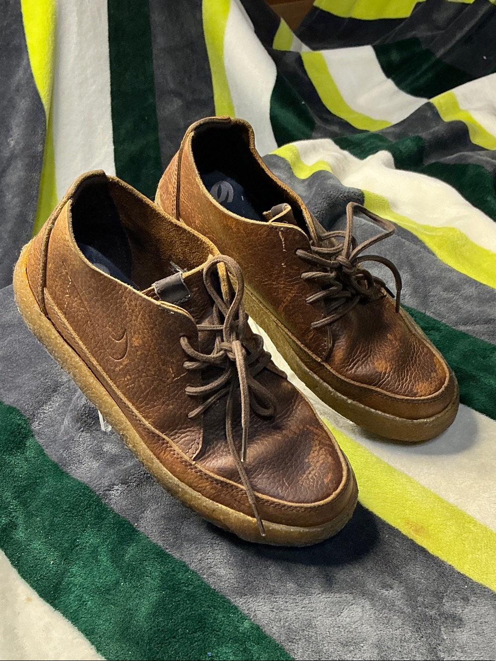 Nike 6.0 Rizal Low Premium Brown Leather Chukka Shoes-Women’s Size 8